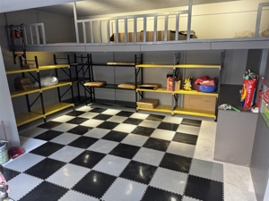 Extra Thick PVC Interlocking Floor Mats Garage and Warehouse Comfortable for Home Gym Equipment Protection and Workout Safety - Product Image 2