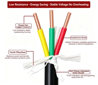 Câble d'alimentation basse tension Yjv haute flexibilité en cuivre nu isolé PVC pour applications industrielles et ferroviaires