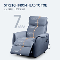 Canapé de massage moderne en cuir véritable à trois places avec fonction de bascule électrique et télécommande - Aidez-moi à écrire des titres