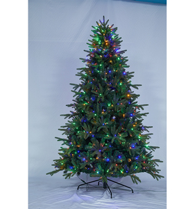 <span class=keywords><strong>Sapin</strong></span> de Noël artificiel floqué vert mélangé avec des feuilles <span class=keywords><strong>LED</strong></span>, pin de Noël pour la décoration intérieure de la maison, des fêtes et des vacances - Product Image 3