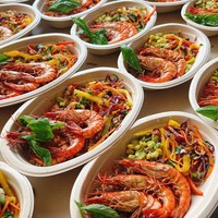 Bol jetable biodégradable en bagasse, ovale en forme de poire, 800 ml, à bords droits, pour salades, yaourts et plats légers, emballage à emporter, personnalisable avec logo