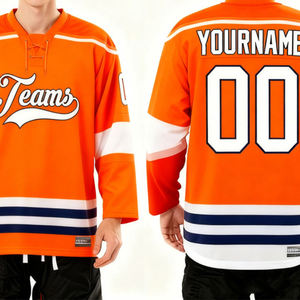 Crea la Tua Maglia da Hockey su Ghiaccio con Stampa a Trasferimento Termico - Alta Qualità, Traspirante, 100% Cotone a Rete - <span class=keywords><strong>Per</strong></span> <span class=keywords><strong>Sport</strong></span> e Moda - Product Image 1