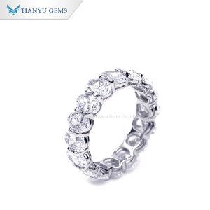 Bague éternelle Tianyu en argent S925 avec zircon, style chic moderne pour le bureau et les rassemblements sociaux - Product Image 3