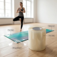 Ruban adhésif transparent en vinyle PVC de 76 mm sur mesure pour sols de danse, tapis de gym, lutte, grappling, gymnastique, tapis de sport, ruban de jonction et masquage