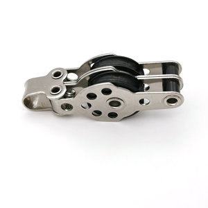 316 in acciaio inossidabile puleggia a fune a vela blocco Kayak doppio Nylon puleggia girevole tipo 25mm - Product Image 3