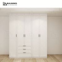 Dressing intégré Australie, aménagement modulaire, panneau résistant à l'humidité, rangement personnalisé pour la rénovation de la maison