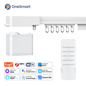 Motor <span class=keywords><strong>de</strong></span> Cortina Invisible OneSmart, Ultra Silencioso, Compatible con Tuya WiFi, Zigbee, SmartLife, Riel Personalizado, Funciona con <span class=keywords><strong>Alexa</strong></span> y el <span class=keywords><strong>Asistente</strong></span> <span class=keywords><strong>de</strong></span> Google - Product Image 1