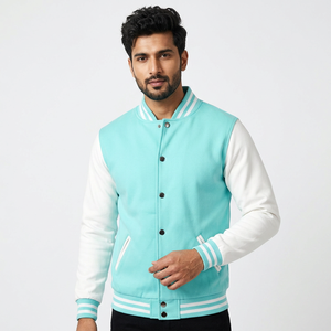Chaquetas de Béisbol Personalizadas de Excelente Calidad con Bordado e Impresión, Chaquetas Deportivas de Algodón para Hombre, Uniformes de Béisbol - Product Image 1