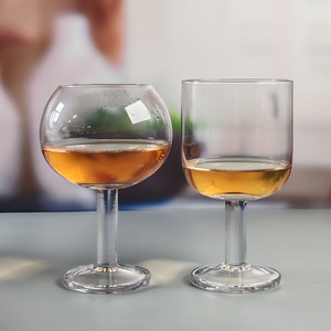 Copas <span class=keywords><strong>de</strong></span> Vino Tinto Hechas a Mano <span class=keywords><strong>de</strong></span> <span class=keywords><strong>10</strong></span> oz, Copas Transparentes Multiusos <span class=keywords><strong>para</strong></span> Agua, Copas <span class=keywords><strong>de</strong></span> Tallo Corto <span class=keywords><strong>para</strong></span> Beber, Ideales <span class=keywords><strong>para</strong></span> Fiestas, Bodas, Hogar y Bar - Product Image 4