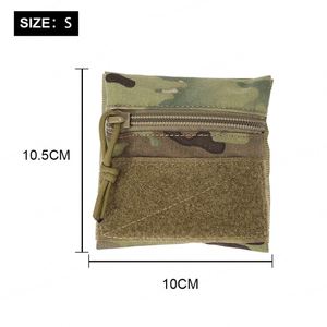 Pochette portable en nylon pour argent, cartes et clés - Portefeuille tactique multifonction avec poche pour accessoires, porte-clés de chasse en plein air - Product Image 4
