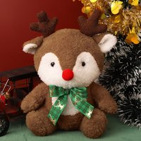 Décorations de Noël personnalisables : Poupées en peluche Père Noël, Bonhomme de neige, Renne – Jouets en peluche doux et mignons, ensemble de poupées aux couleurs personnalisables pour la maison, les étagères et le sapin