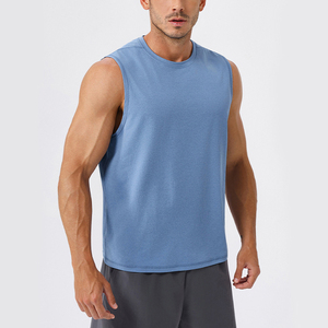 High Quality OME Breathable Eco-Friendly Quick Dry Anti-Pilling Polyester Sporty Gym Muscle Sleeveless Sportswear <b>Singlet</b> - Product Image 1