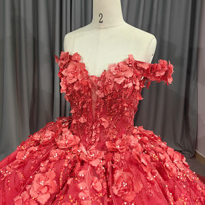 Vestido de Quinceañera Largo Hasta el Suelo, Estilo Clásico y Moderno de Lujo, con Apliques de Flores de Cristal, para DY9912 - Product Image 2