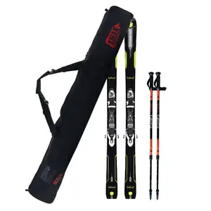 Ski Bag Waterproof Full Padded Ski Travel Bag Hold Skis with Handles Western Winter Time Fun Outdoor Outer Package