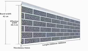 Panneaux sandwich isolés en PU pour bâtiment Panneau de mousse <span class=keywords><strong>Xps</strong></span> Eps Application extérieure Panneaux sandwich en polystyrène extrudé à noyau PIR - Product Image 2