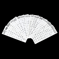 Autocollant de clavier universel pour PC AZERTY personnalisé en chinois, anglais, thaï, hébreu, russe, coréen, espagnol, français, arabe pour ordinateur portable