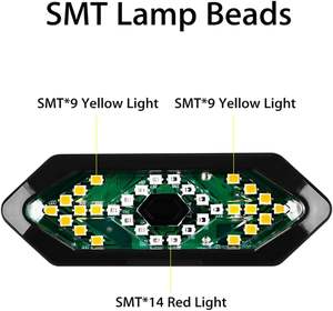 Vente en gros de phares avant LED à commande sans fil, rechargeables par USB, étanches, avec clignotants de sécurité pour vélo - Product Image 4