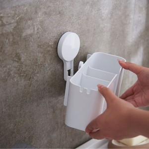 Scatola portaoggetti in plastica a ventosa da parete senza perforazioni e armadietto per dormitorio H007 - Product Image 3