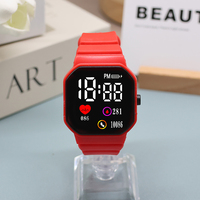 Jam Tangan Digital LED Gaya Korea Plastik Fashion Terlaris Pria Wanita Pelajar Olahraga Luar Ruangan Jam Tangan Elektronik
