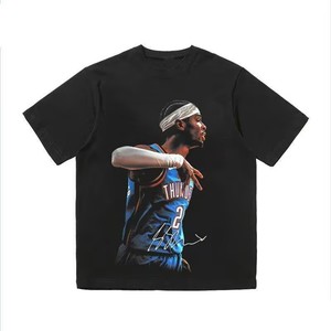 <span class=keywords><strong>Camiseta</strong></span> de <span class=keywords><strong>baloncesto</strong></span> Alexander Print Heavyweight para hombre |   Estilo Vintage Americano, Corte Holgado, Moderno y Versátil para <span class=keywords><strong>Estudiantes</strong></span> - Product Image 4