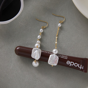 Drop Earrings Freshwater Pearl Tassel Geometric Shape Women's Everyday Wear - Product Image 4