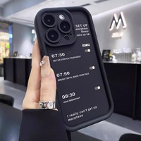 Funda Personalizada para Teléfono Móvil con Diseño de Reloj, para iPhone 16 15 17 Pro Max, Carcasa Color Caramelo Esmerilada Antigolpes