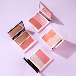 Palette de maquillage professionnelle personnalisée : fard à joues, illuminateur, poudre pressée mate et scintillante, marque privée - Product Image 2