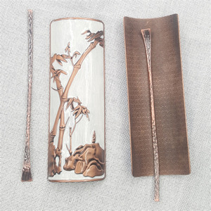 Alta calidad chino clásico Metal Cloisonne té Pala/cuchara de té/té cuchara para té - Product Image 3