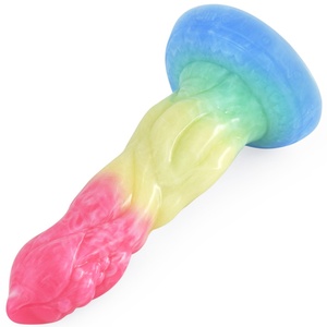 NNSX Factory Price 8 Inches Sex Toy Kinky Beast <b>Dildo</b> Geeky Raw Beef Color Silicone Alien <b>Dildo</b> G-spot Stimulation for Woman - Product Image 5