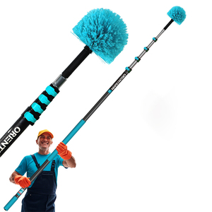 Orientjhon <span class=keywords><strong>Balai</strong></span> à toile d'araignée <span class=keywords><strong>professionnel</strong></span> pour ventilateur de plafond, tête <span class=keywords><strong>télescopique</strong></span> extensible en alliage d'aluminium, écologique, vente chaude - Product Image 1