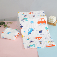 Serviette de Bain Bébé en Mousseline Bio Pas Chère, Gaze Ultra Douce, 6 Couches, Couverture Nouveau-né Respirante 400TC Toutes Saisons