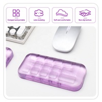 Tapis de souris de jeu pour PC en gel transparent, nouveau design, tapis de souris personnalisé, repose-poignet pour souris, tapis de souris avec feuille en PP pour la maison et le bureau