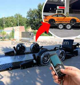 Özel Yapım 24ft Alüminyum 2 Dingilli Lüks Yarış Arabası Treyleri, Alçak Tabanlı Yarış Arabası Treyleri 2000 kg - Product Image 1