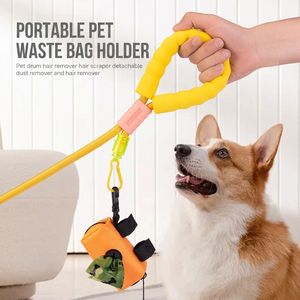 Pet Waste Bag Storage Bag Solid Color Simple Style Portable Dog Walking Cleaning Supplies Multi Functional Pet Poop Bag Dropship - Product Image 2