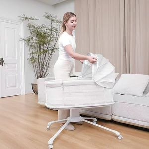 เปลไกวไฟฟ้าลดราคาพิเศษ พร้อมเสียงเพลงกล่อมเด็กและตัวตั้งเวลา ปรับความเร็วได้ เหมาะสำหรับเด็กแรกเกิด 0-6 เดือน - Product Image 4