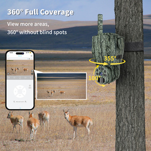 Fotocamera da Caccia PTZ 4G LTE con Visione Notturna 940nm Senza Luce Visibile, Fotocamera Wireless con SIM per Caccia, Mimetica Verde con Pannello Solare - Product Image 3