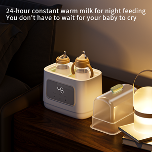 Calentador de Biberones Doble para Bebés, Termostato, Calentador de Leche Materna, Descongelador de Leche Materna, Calentador de Agua, Calentador de Frascos de Alimentos - Product Image 2