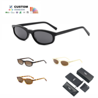 Lunettes de soleil polarisées ovales tendance en acétate pour femmes, confortables pour hommes, fournisseur en gros personnalisé