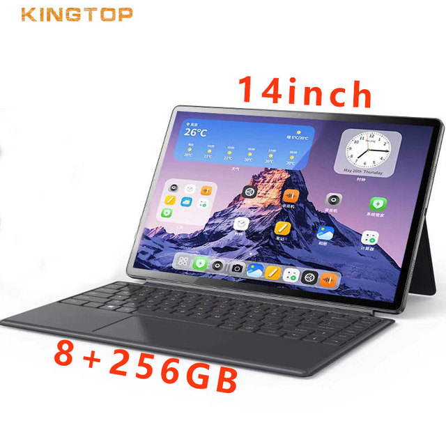 Best Seller 14-Inch 4G Android Tablet PC with 13MP Dual Lens & Capacitive Touch Screen for Drawing Working Tablet with Keyboard