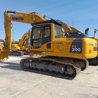 Excavatrice Komatsu PC200-8 MO N1 d'occasion avec moteur d'origine SAA6D107E, valeur résiduelle élevée, idéale pour le marché de la location à l'étranger