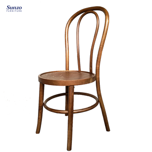 Sunzo meubles chaises de mariage en bois événements bois Thonet chaise fête location courbé bois banquet chaises - Product Image 5