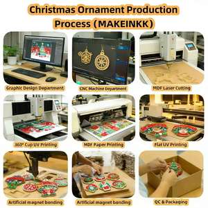 Nouveauté : Ornement de Noël en forme d'étoile festive, design éclatant, décoration en résine pour la maison et les fêtes de Noël - Product Image 3