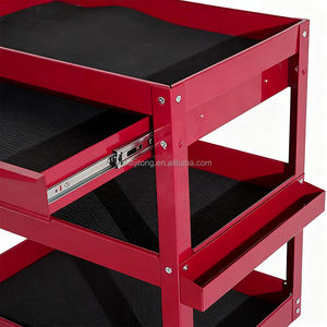 Cajonera de Herramientas Multifuncional de Acero, Carro de Herramientas de <span class=keywords><strong>Tres</strong></span> Niveles de Alta Resistencia, Almacenamiento de Piezas para Reparación de Automóviles y Taller - Product Image 6