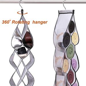 14 Clear Pockets Hanging Shoe Organizer Storage Bag for Handbags or Purse <b>Clothes</b> <b>Boxes</b> Product Type - Product Image 2