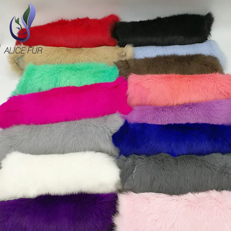 China manufacture custom size dyed colors rabbit fur pelts for fishing lure
