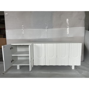 ตู้ไซด์บอร์ดทันสมัย 1830 x 455 x 710 มม. สีขาว ทำจากไม้ สำหรับเฟอร์นิเจอร์บ้าน - Product Image 4