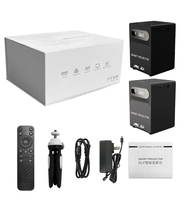 Prix usine P18 pavé tactile DLP projecteur batterie 4000mAh 200 ANSI Lumens Android 9 mise au point manuelle 2GB 32GB Full HD courte portée