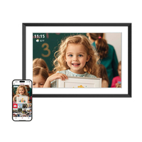 Cadre photo numérique Frameo 32 Go Wi-Fi 10,1 pouces en plastique ABS blanc, écran tactile HD IPS, rotation automatique, montage mural, unisexe