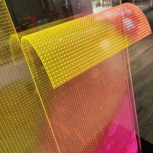 โมดูลจอแสดงผล LED แบบฟิล์มยืดหยุ่น 3 มิติ ความละเอียดสูง โปร่งใส แบบตาข่าย ขนาดพิกเซล P10 ความละเอียด 1920x1080 สำหรับติดตั้งภายในอาคาร - Product Image 1