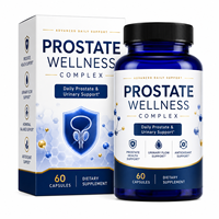 Capsules végétaliennes non-OGM pour la prostate avec racine d'ortie, palmier nain 320mg, oxyde de zinc, cholecalciférol – Soutien urinaire – Vente en gros
